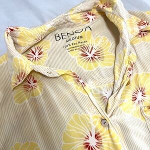 Benoa Swim Cover Up (M) Yellow Hapa